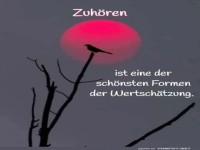 Zuhren und Wertschtzung im Bild eingefangen