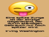 eine spitze zunge