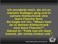 Ich wunderte mich, als ich zu meinem Kollegen ging und in...