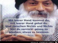 Mit leerer Hand