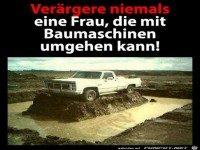 ver�rgere niemals eine Frau.......