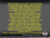Die Sekret�rin zum Chef