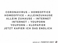 Jetzt macht das mit dem Klopapier Sinn