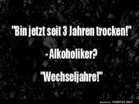 Trocken sein