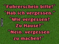 Lustiger Dialog �ber vergessenen F�hrerschein