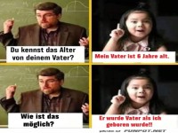 Missverst�ndnis �ber das Alter des Vaters