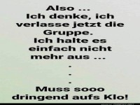 Ich verlasse die Gruppe