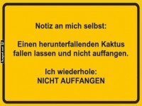 Notiz des Tages: Keine Kakteen retten!