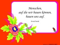 Menschen auf die wir aufbauen