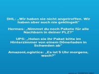 Die kuriosesten Paketdienst-Ausreden