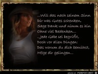 wll das nach seinem Sinn 