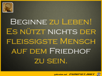 Beginne zu leben