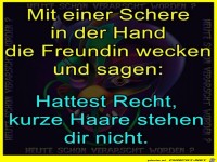 Freundin erschrecken