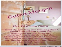Guten Morgen der Weg zum Glueck