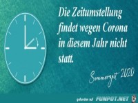 Die Zeitumstellung f�llt wegen Corona aus