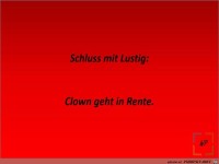 Clown in Rente