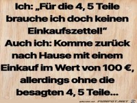 Kein Einkaufszettel n�tig