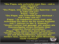 Du Papa, wie schreibt man Sex - mit x oder mit ks?