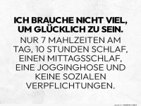 Sonst brauche ich nichts