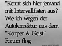 Lustiger Autokorrektur-Fauxpas im Forum