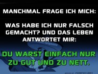 Manchmal frage ich mich