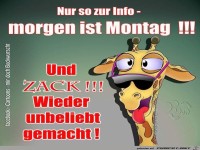 Morgen ist Montag