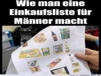 Einkaufsliste f�r M�nner