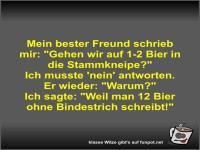 Mein bester Freund schrieb mir