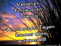 Verletzt- Enttaeuscht- Traurig