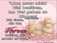 Man muss nicht viel besitzen