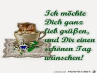 Moechte dich ganz lieb gruessen