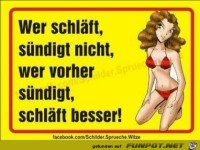 wer schl�ft s�ndigt nicht