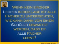 Kein einziger Lehrer