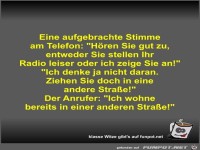 Eine aufgebrachte Stimme am Telefon