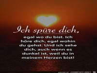 Ich spuere dich