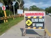 Langsame Arbeiter am Werk