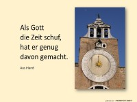als gott die zeit schuf