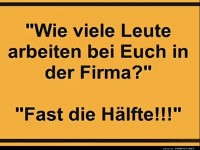 Witzige Antwort über Arbeitsleistung