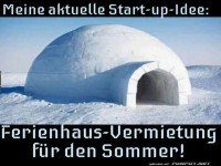 Lustige Ferienhaus-Idee fuer den Sommer