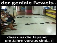 Schuhreihe der H�flichkeit!