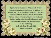 Hass und Missgunst