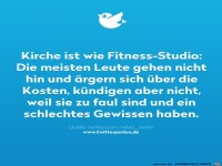 Kirche ist wie Fitness-Studio