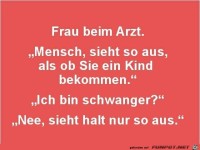 Frau beim Arzt