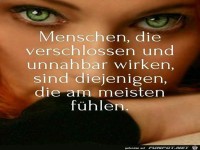 Menschen, die verschlossen und..........