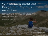 Wir steigen nicht auf Gipfel
