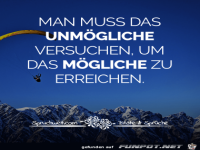 Das Unmögliche versuchen
