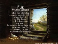 Für Menschen die mir wichtig sind