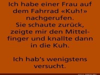 Unerwartete Fahrradbegegnung