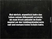 Bademantel-Nostalgie und Seriengl�ck