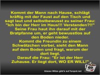 Kommt der Mann nach Hause